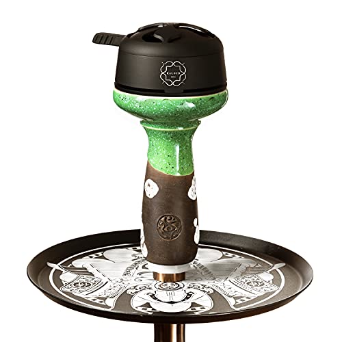 ORACLE HOOKAH® Premium Shisha Phunnel Kopf - Glasur Phunnel Rainbow Tonkopf - Shisha Kopf für HMD & Smokebox (Grün… – Bild 5