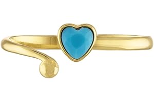 Turquoise Gold Heart Ring