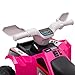 Aosom Kids ATV Quad Car, 6V Four-Wheeler for Kids with Forward Backward Function, Wear-Resistant Wheels for Toddlers Ages 18-36 Months, Pink