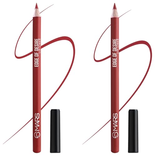 Image of MARS Matte Lip Liner One Swipe Smooth Long Lasting Lip Pencil (1.4gm) (06-RED TEASE) (07-MAGNETIC MAGENTA)