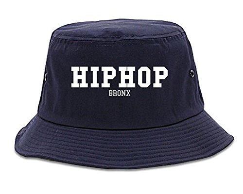 Kings Of NY Hiphop The Bronx Started Rap Music NYC Bucket Hat Navy Blue