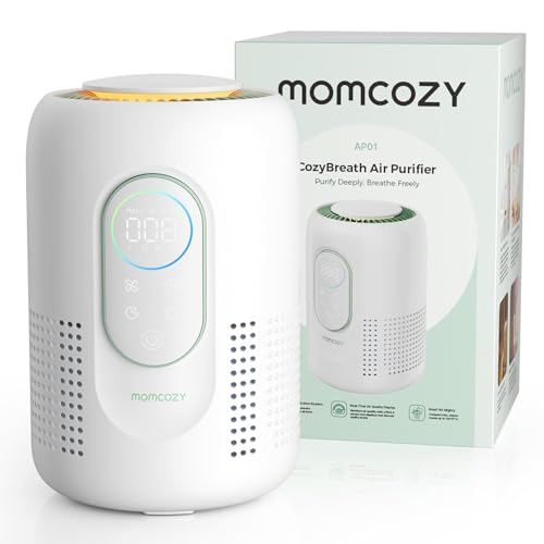 Momcozy Purificatore d'Aria per Cameretta, 4 Filtri HEPA H13...