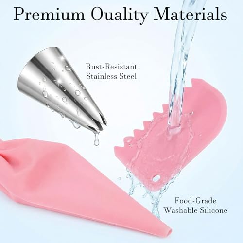 Image of 116 Pcs Cake Decorating Items, Baking Tools, Piping Bags and Nozzles Set, Cake Decorating Kit for Baking & Cake Decorating, Reusable Piping Bags Kit