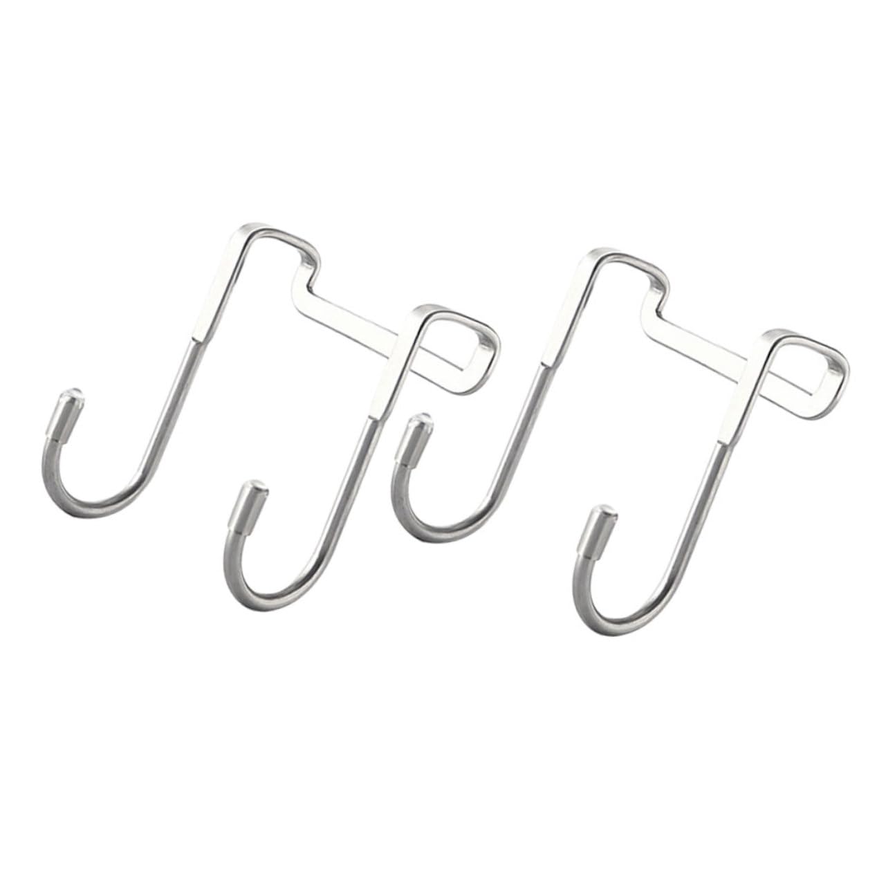 OHPHCALL The Door Hooks 2pcs Heavy Duty Stainless Steel Towel Hooks for Kitchen Bathroom Office Coat Rack