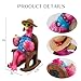 LIULO TOOL Solar Flamingo Figurines Garden Decor, Light Up Resin Flamingo Sitting on Chair Statue, Waterproof Outdoor Patio Sculpture, Cute Solar Powered Yard Decoration for Lawn Home Gift