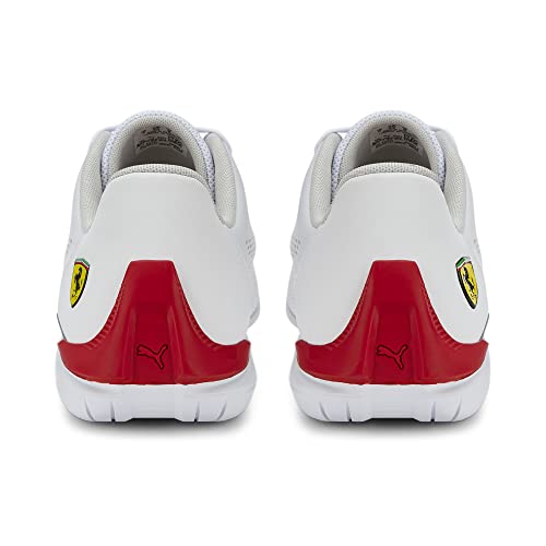 PUMA PUMA Mens Ferrari Drift Cat Decima Sneaker, PUMA Mens White-Rosso Corsa, 9.5