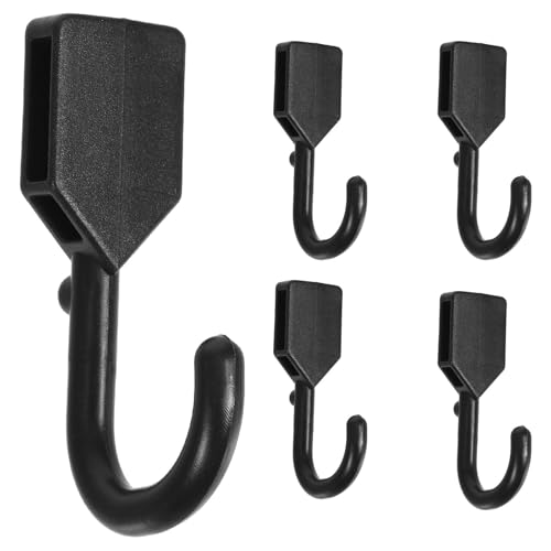 Ipetboom Heavy Duty Abs Pegboard Hooks J Shape, 5pcs Single Hole Peg Hooks for Garage Tool Storage, Wall Pegboard Accessories for Industrial Organization