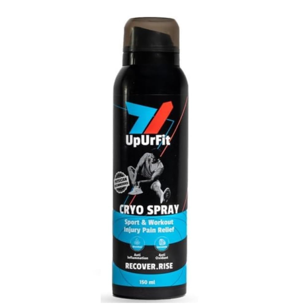 UpUrFit Rapid Pain Relief Cryo Spray | Quick Pain Freeze and Anti-inflammatory action | Cryotherapy - Soothing Relief for Strains, Sprains & Knocks | Menthol & Curcumin infused (150ml) (B0CT3Q6QXT) Amazon Price History, Amazon Price Tracker