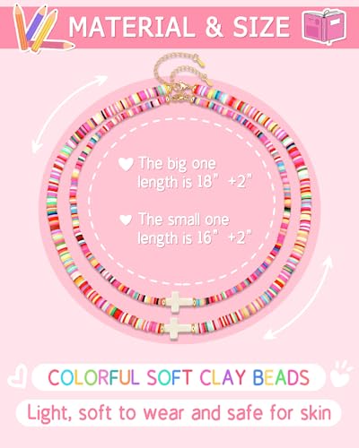 First Day of Kindergarten/Preschool Gift Back to School Matching Mother Daughter Cross Necklace4