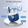 Cillso Cuffie Bluetooth, Auricolari Bluetooth 5.4 con 4 ENC HD Mics Immersivo, 40Ore Mini Cuffie Wireless Cancellazione Rumorecon, USB-C, IP7 Cuffie Senza Fili per Androide/iOS, Touch Control, Blu #4