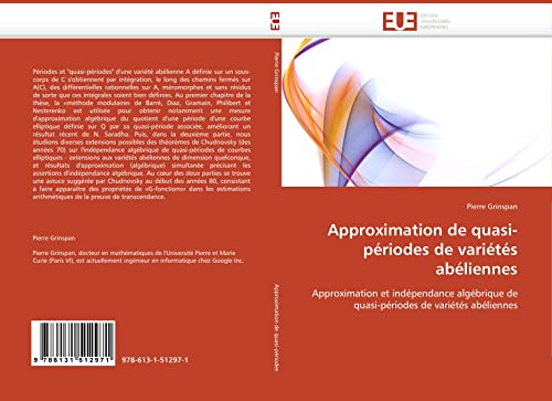 Approximation de quasi-périodes de variétés abéliennes: Approximation et indépendance algébrique de quasi-périodes de variétés abéliennes (Omn.Univ.Europ.)