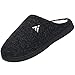 Mishansha Feutre Pantoufles pour Homme Femme Confort Doux Mousse À Mémoire Chaussons Antidérapante Caoutchouc Semelle Intérieur Slippers Maison, Slipper Noir 44