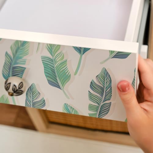 Papel adhesivo para muebles de hojas tropicales 65x130 cm mate 4