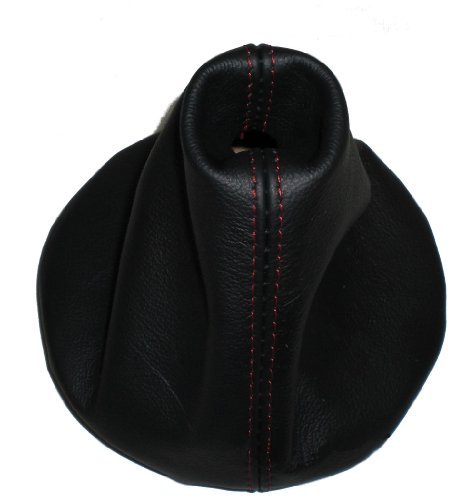 SCHALTSACK SCHALTMANSCHETTE Echt Leder -Naht Rot SCHALTSACK SCHALTMANSCHETTE Echt Leder -Naht Rot