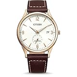 Fecha Citizen Reloj Analógico para Hombre de Eco-Drive con Correa en Cuero BV1116-12A