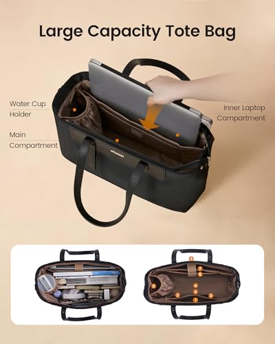 Bolso Tote para Laptop de Mujer 15.6 Pulgadas Resistente al Agua miniatura 3