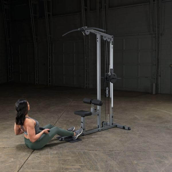 Image of Body-Solid (GLM85B Pro LAT Machine Sculpt a Stronger, Space-Saving and Back Exercise Weight Machine Home Gym Equipment