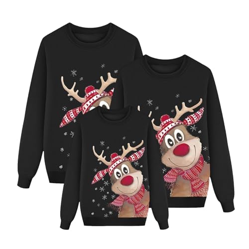 Ugly Christmas Sweater Herren, Weihnachtspullover Familie Set Damen...