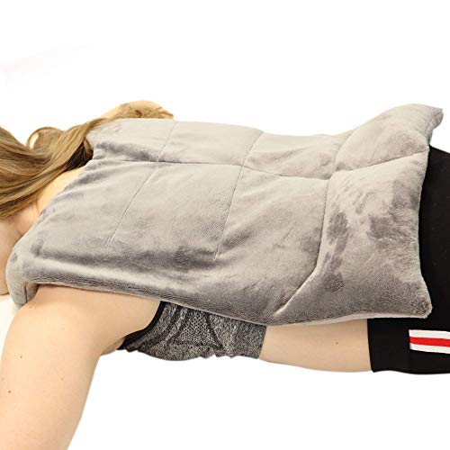 Mars Wellness Heated Microwaveable Back Shoulder Wrap - Herbal Hot/Cold Deep Penetrating Weighted Herbal Aromatherapy Pad - Made in The USA
