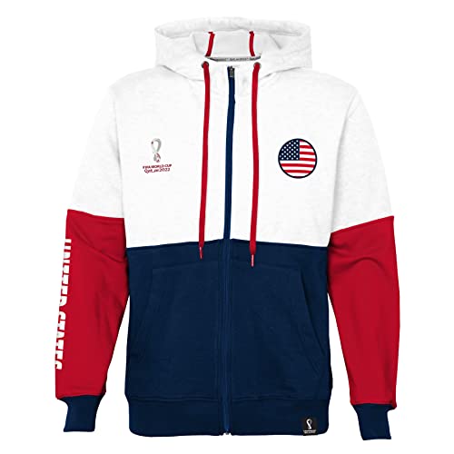 Image of Outerstuff International Soccer mens Fifa World Cup Country Contrast Panel Fleece Hood