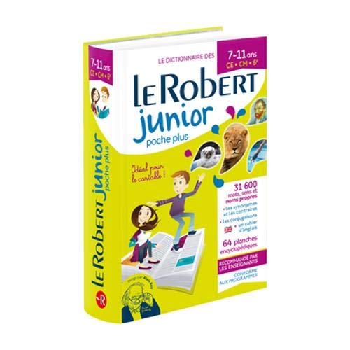 Télécharger Dictionnaire Le Robert Junior Poche Plus 2020 - 7/11 ans - CE-CM-6e PDF