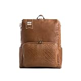 VELEZ Brown Top Grain Leather Mini Backpack For Women - 11 inch Tablet - Small Shoulder Bag Purse - Designer Ladies Backpacks - Womens Fashion Handbag - Casual Travel Bags