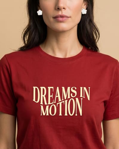 Image of Nobero 100% Cotton T-Shirts for Women Stylish | Regular Fit | Graphic Printed T Shirts for Women 180 GSM Combed Cotton | Crew Neck Half Sleeve