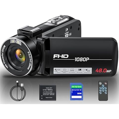 THPACIP 48MP Full HD Camcorder Cover