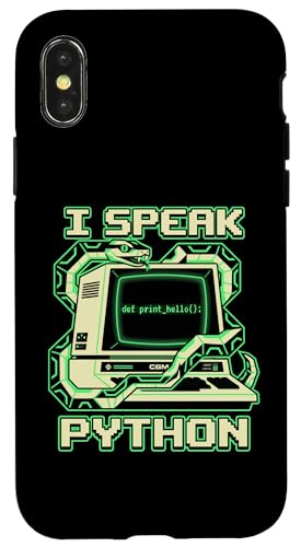 I Speak Python�\�t�g�E�F�A�J���� �X�}�z�P�[�X iPhone X/XS �p