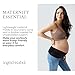 Ingrid & Isabel Maternity Support Belt – Adjustable Pregnancy Belly Band for Women – Lightweight, Breathable & Comfortable Belly Support – Ideal for All Pregnancy Stages - Black, M/L
