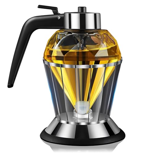 Dispensador De Miel Tipo Prensa, Botella De Miel Tipo Prensa Botella Especial De Miel De Vidrio De Diamante...