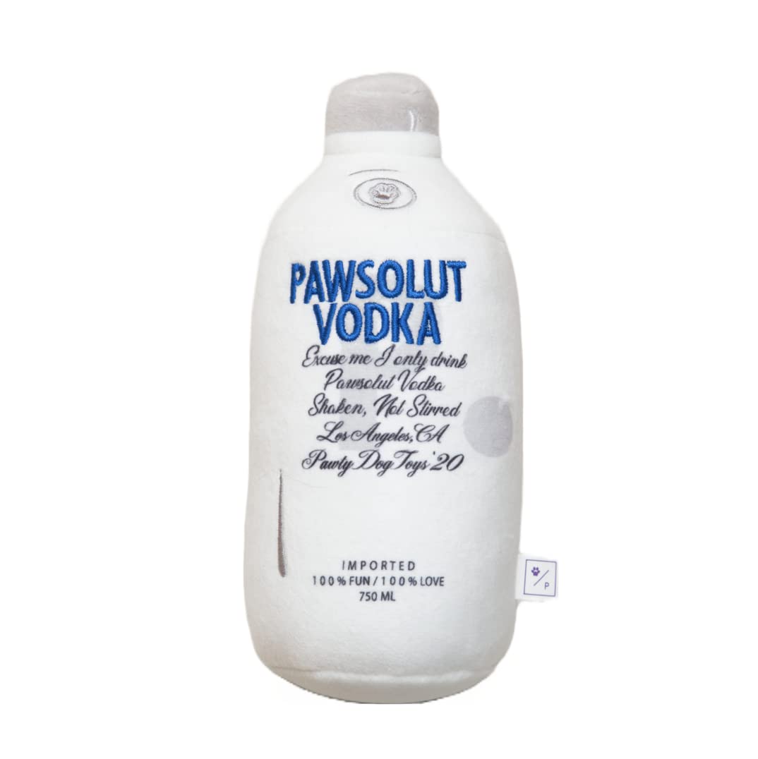 Pawty Dog Plush Squeaker Toy - Funny & Cute - Small/Medium Size - Unique Dog Gift