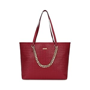 Fastrack Textured Oversized Structured Tote Bag for Women, Girls and Ladies | with a Unique Gold Metal Chain Accent | Totes for Casual Carry | With Spacious Zipper Compartment 27 41HWbZFEeNL. SL500 . SS300