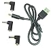 BiXPower USB Port Power Cable with 4 Extra Popular Interchangeable Connector Tips