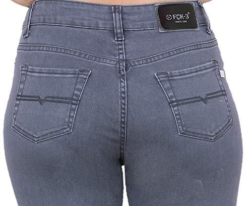 Image of FCK-3 Stretchable Denim Pencil Fit Regular Fit High Waist Jeans for Women