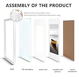 Baoee A3 white Picture Frame with A4 Mount,Set of 3,photo frame with acrylic glass, A3 Frame,Poster Frame, certificate frame,Wall Mountable - Image 5