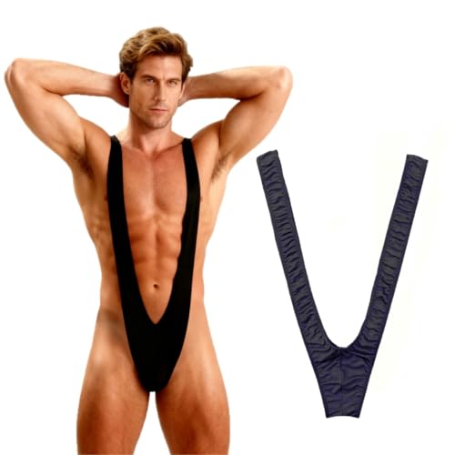 KING STORY Herren Badeanzug Mankini Scherzartikel Mankini Borat V-Sling Stretch Bodysuit Tanga Reizwäsche Lustiger Badeanzug Junggesellenabschied Erotik Schwimmen Swimming Pool (Black) KING STORY Herren Badeanzug Mankini Scherzartikel Mankini Borat V-Sling Stretch Bodysuit Tanga Reizwäsche Lustiger Badeanzug Junggesellenabschied Erotik Schwimmen Swimming Pool (Black)