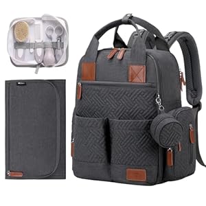 Mochila bebe, mochila carro bebe, mochila pañalera de maternidad con cambiador plegable, neceser cuidado recien nacido, correa de viaje, multifuncional y gran capacidad