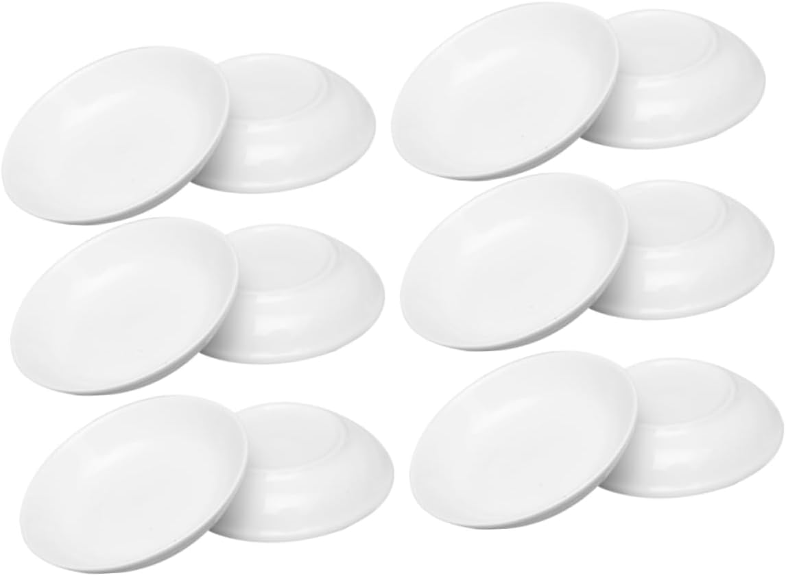 Homoyoyo Trays 12pcs Plastic Mixing Trays Paint Dishes Watercolor Mixers Stackable Paint Trays Palette