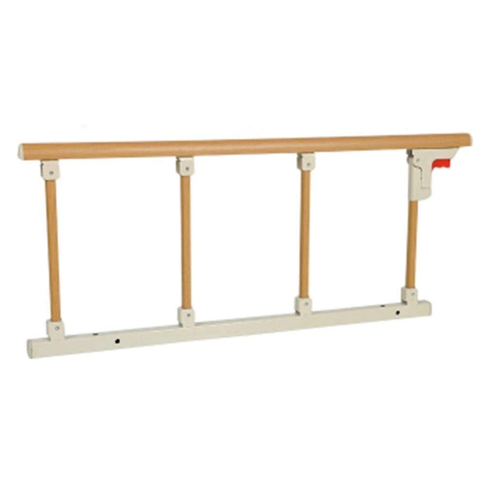 Barandilla de cama plegable de seguridad lateral adecuada para personas mayores, adultos, barandilla de cama de metal con agarre de metal
