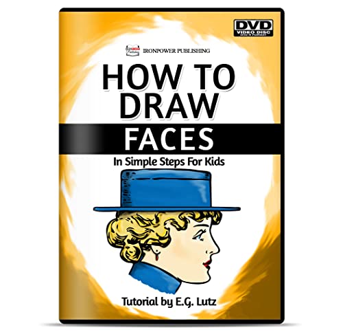 How to Draw Faces in Simple Steps for Kids - Easy Step by Step Drawing Lessons DVD Video Tutorial by E.G. Lutz