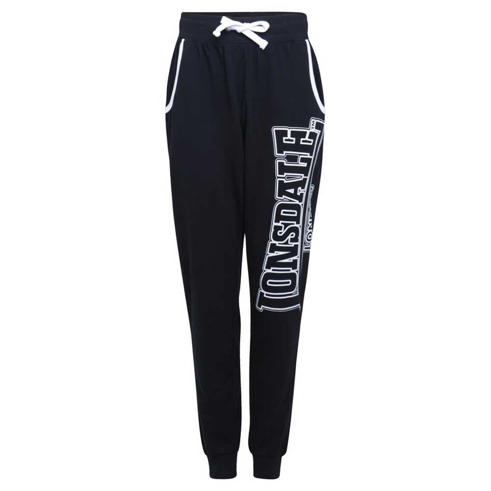 Lonsdale Heren joggingbroek normale pasvorm Logo Large Olive/Black M