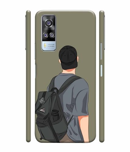 Image of School Boy College Boy Printed Hard Back Case Cover & Compatible for Vivo Y51 / Vivo Y31 / Vivo Y51A (Multicolor) - D1813
