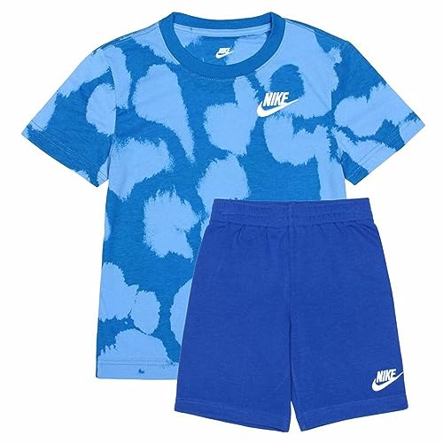 Nike Conjunto Deportivo para Niños Dye Dot Azul, Talla 12-18 Meses