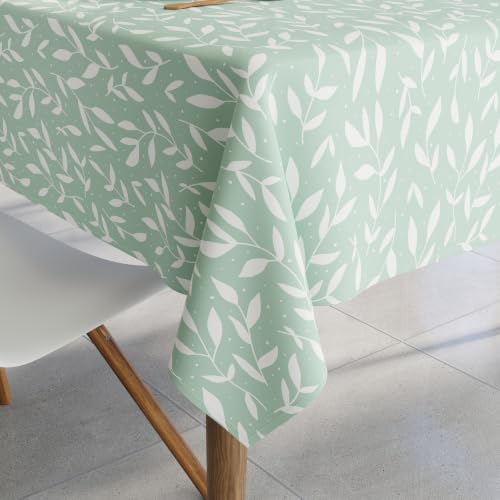 Image of Encasa XO Dining Table Cloth 6 to 8 Seater, Printed Tablecloth 56 inchx91 inch