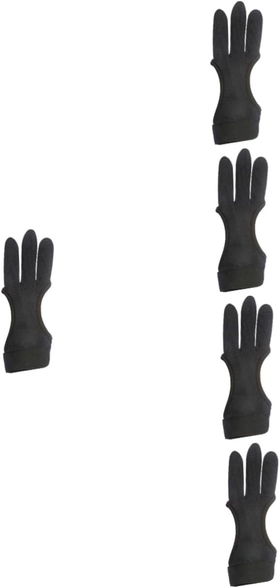 Milisten Shooting Gloves for Hand Archery Finger Protector Ups Thumb Wrist Hunting Protective Adjustable Glove