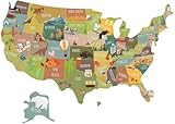 Murwall Kids Wall Decal Usa Map Wall Decal United States Wall Sticker Peel Stick Decals