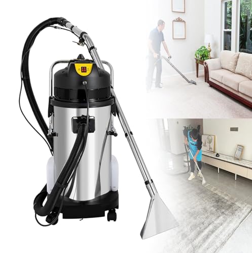 LYAYYDS Limpiador a Vapor Comercial 3 en 1, aspiradora Multiusos para seco y húmedo de 30 a 80 l con pulverizador y succión de Alta presión, 6 Herramientas para el hogar y la Oficina 20L
