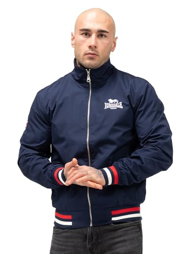 Lonsdale Newdigate Veste Demi-Saison, Bleu Marine/Blanc/Rouge, M Hommes
