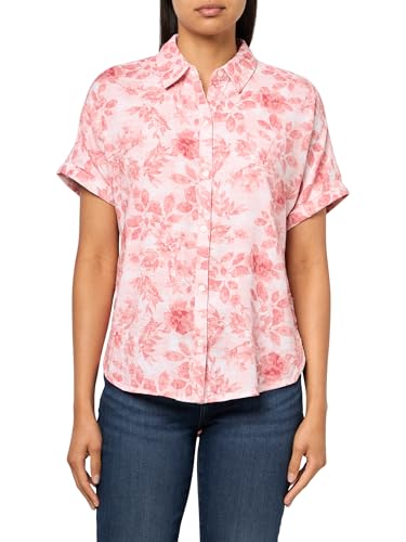Image of Gloria Vanderbilt Women's Daisy Short Sleeve High-Low Button Down Shirt Standard